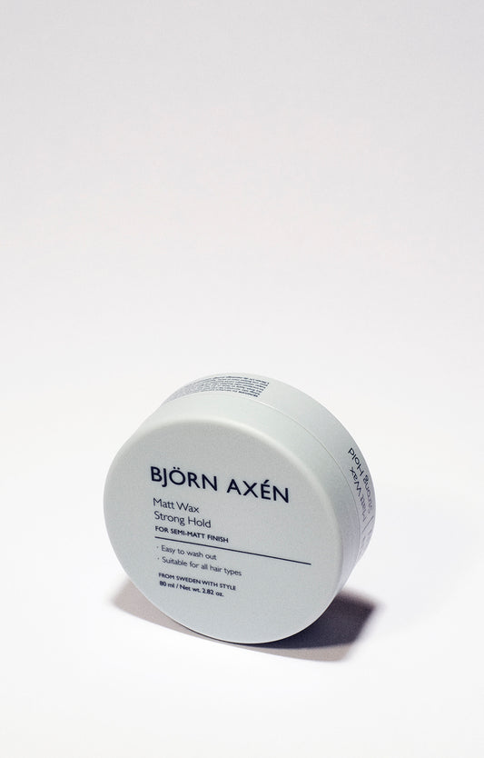 A styling wax for strong hold and a matt finish
