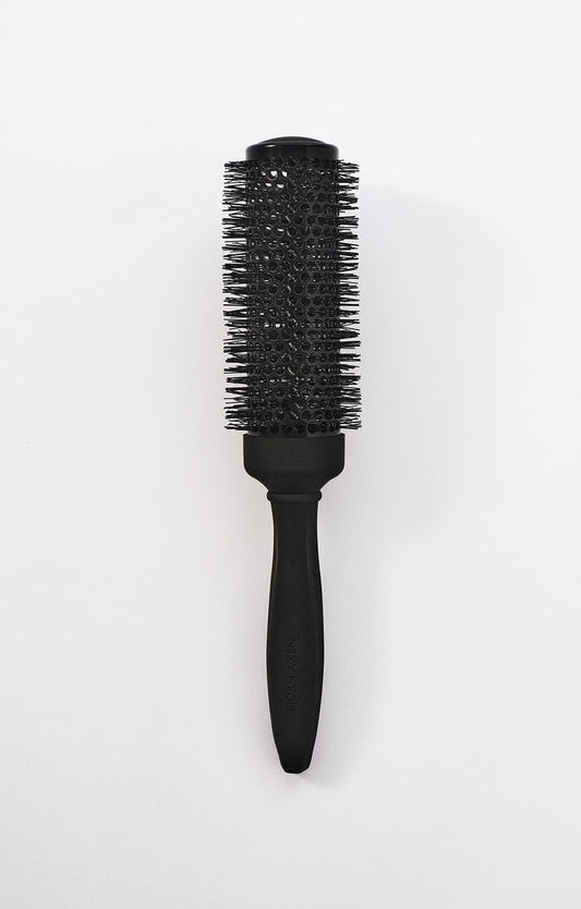 A round brush for smooth, shiny hair when blow drying