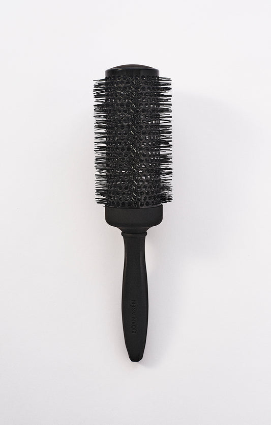 A round brush for smooth, shiny hair when blow drying
