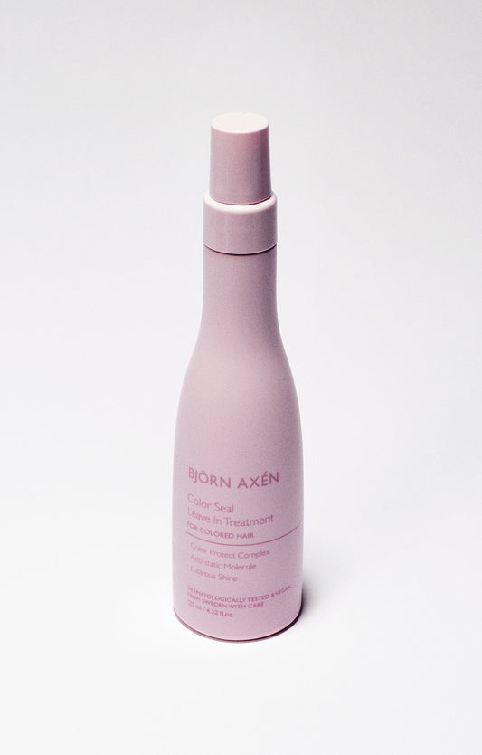 A leave-in treatment that moisturizes color-treated hair while protecting against fading