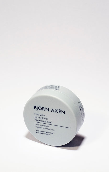 A styling wax for strong hold and a matt finish